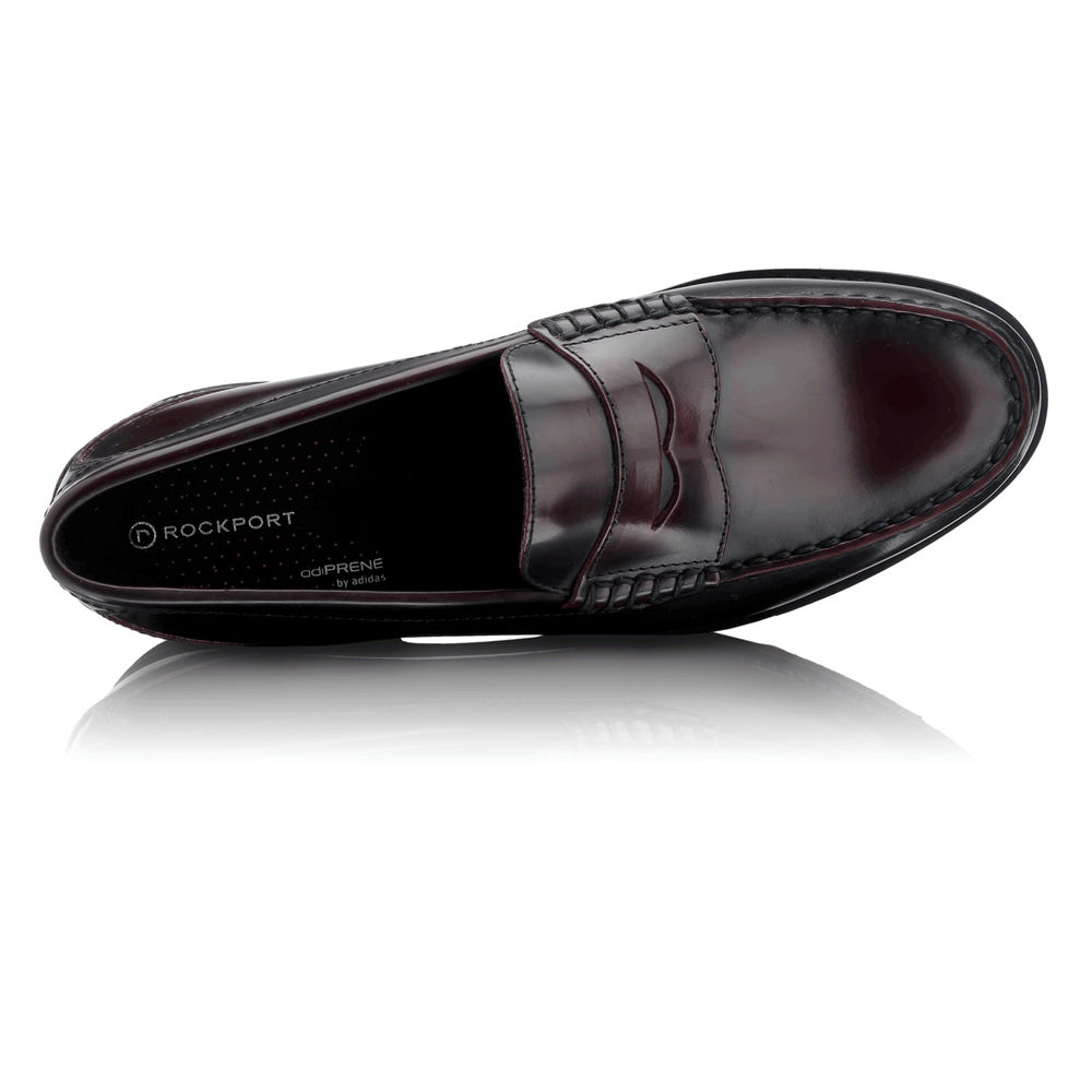 Rockport Mens Loafers Burgundy - Shakespeare Circle - UK 140-KBOHQI